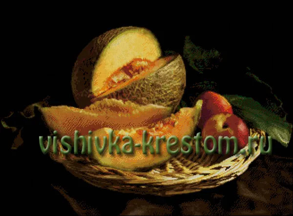 Дыня с персиками