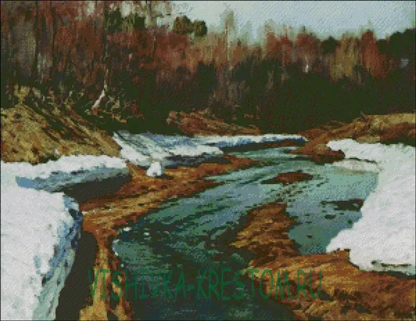Левитан Весна Большая вода 