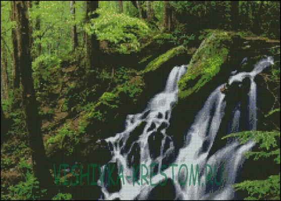 Лесной водопад 